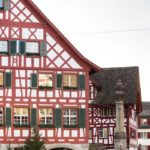 Foto Rathausbrunnen, Rathaus und Schirmmacherhaus bülachSTADT